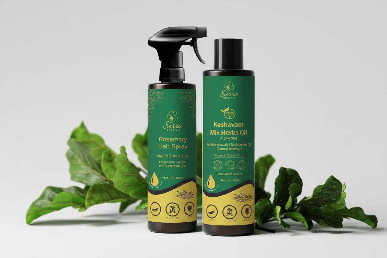 Serra Beauty Mix Herb Oil + Rosemary Hair Spray Combo